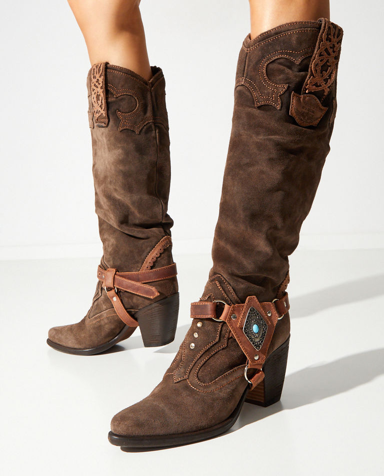 Zamszowe kozaki Kelsey