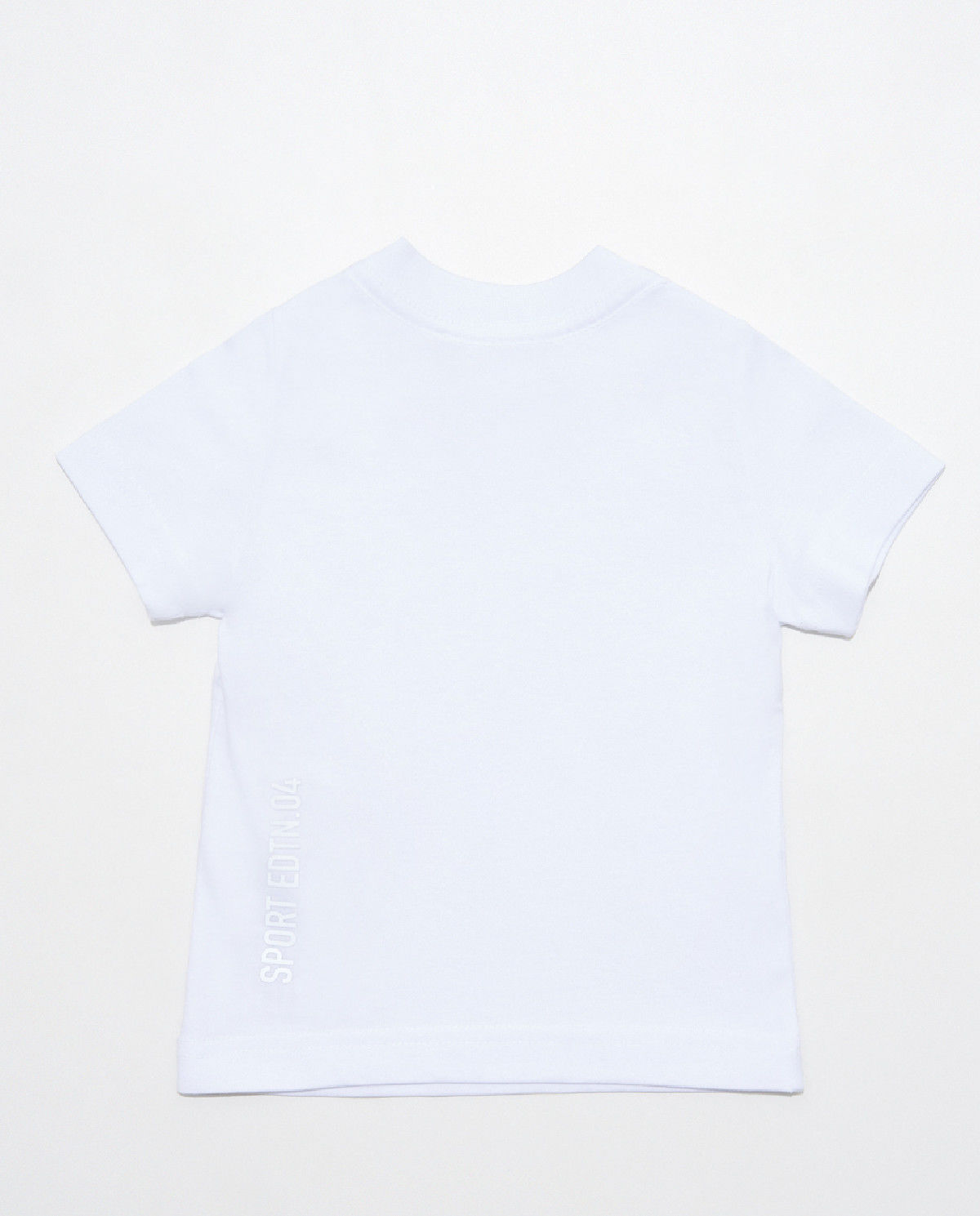 Biały bawełniany t-shirt z nadrukami 0-3 lat - Image #1