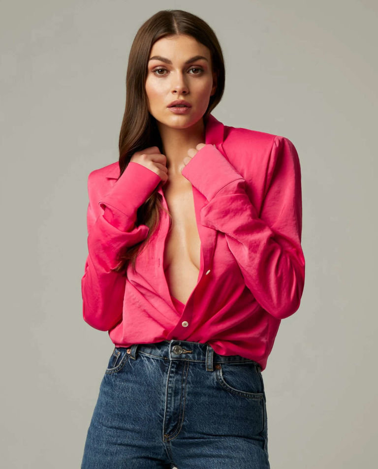 Różowa koszula Milano