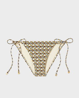 Wiązany dół od bikini w geometryczne wzory - Image #1