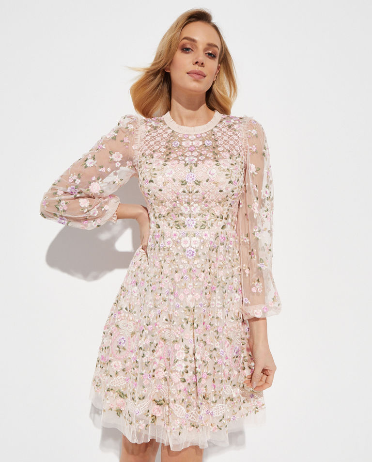 Sukienka mini w kwiaty Floret