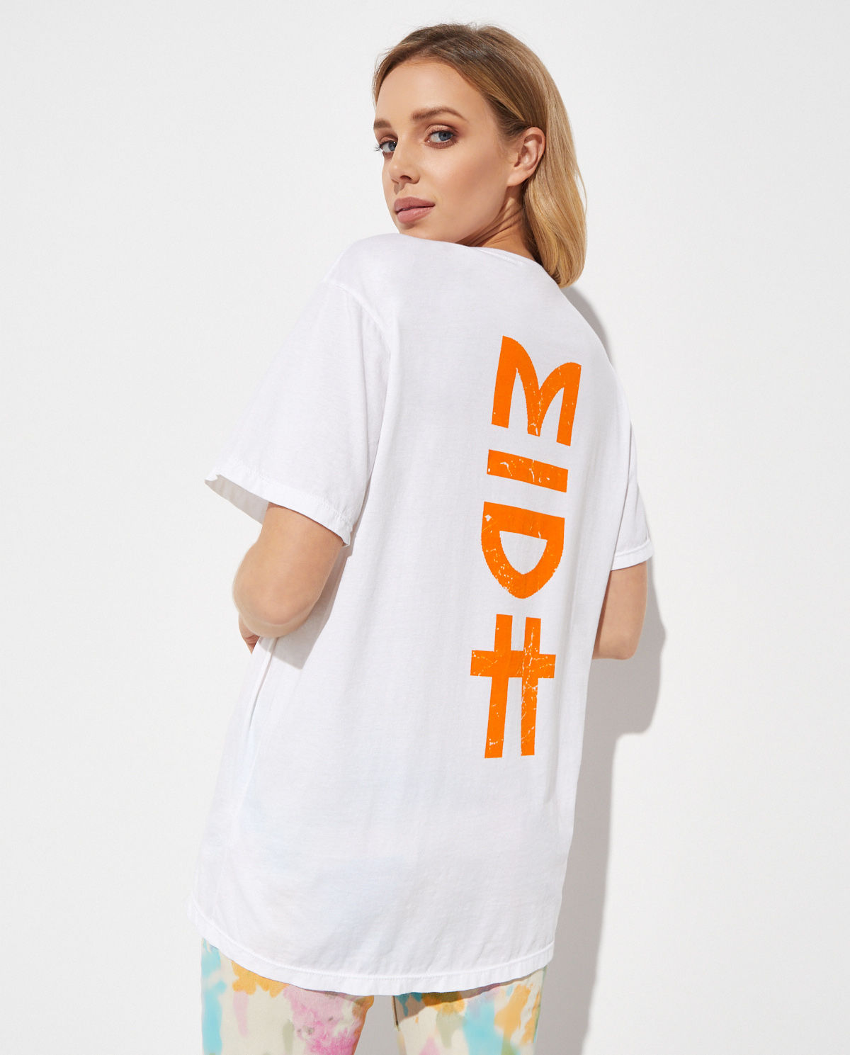Biały t-shirt z nadrukiem - Image #1
