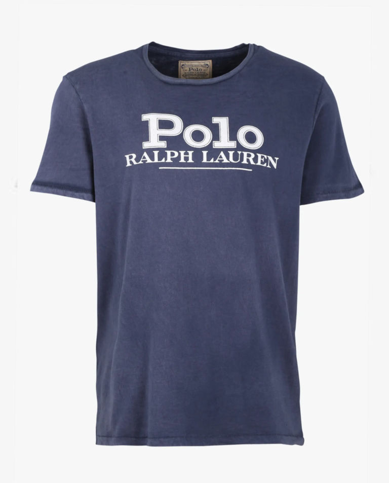 Niebieska koszulka z logo