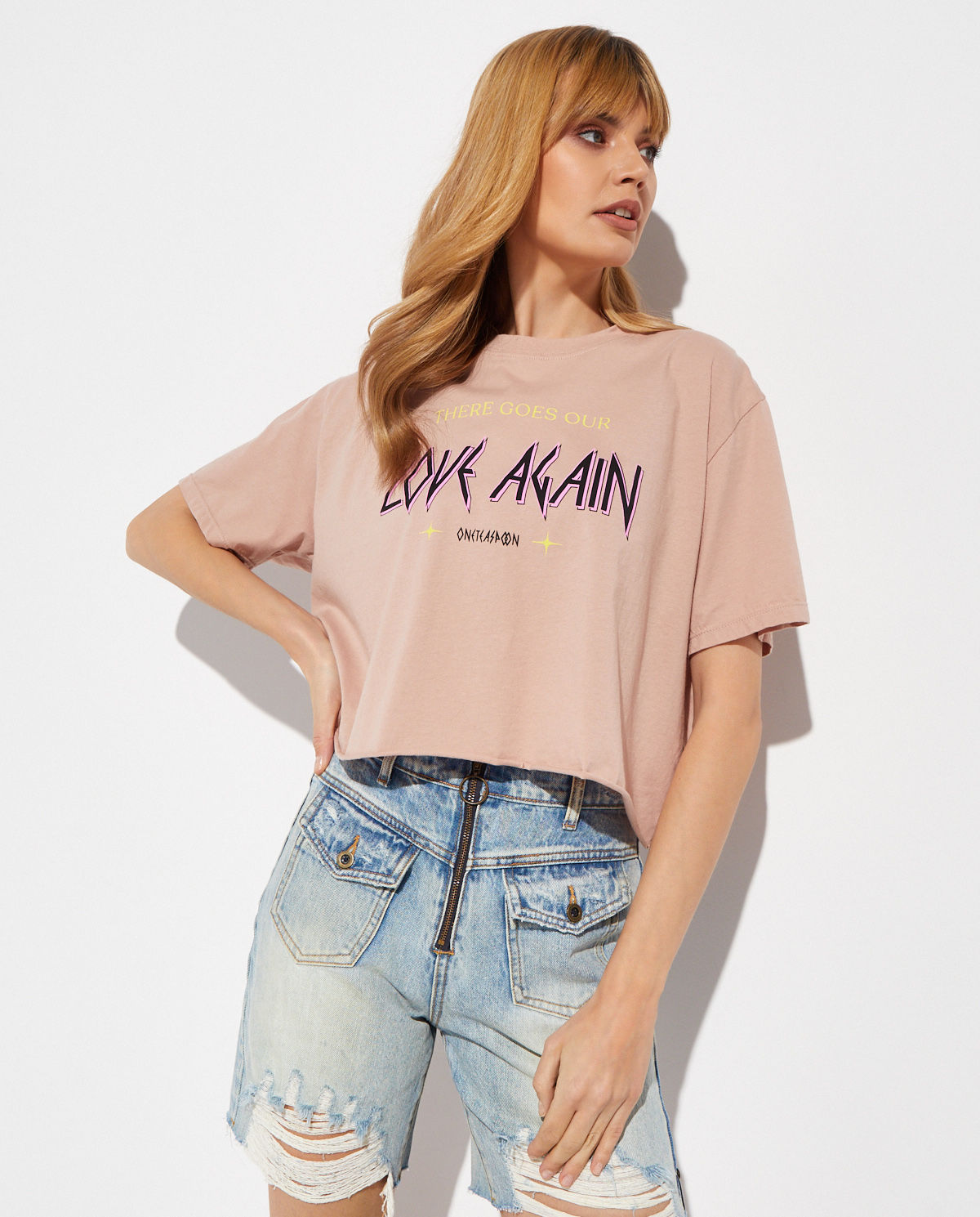Różowy t-shirt z organicznej bawełny - Image #0