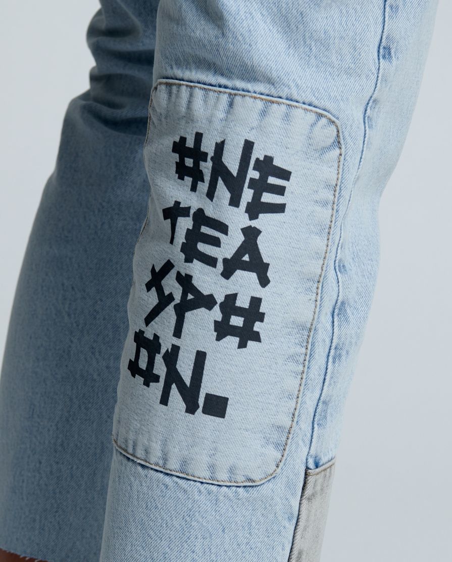 Patchworkowe jeansy Circus Trucker Low Waist - Image #7