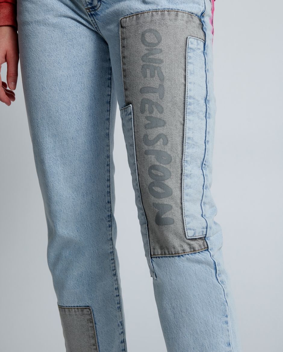 Patchworkowe jeansy Circus Trucker Low Waist - Image #6