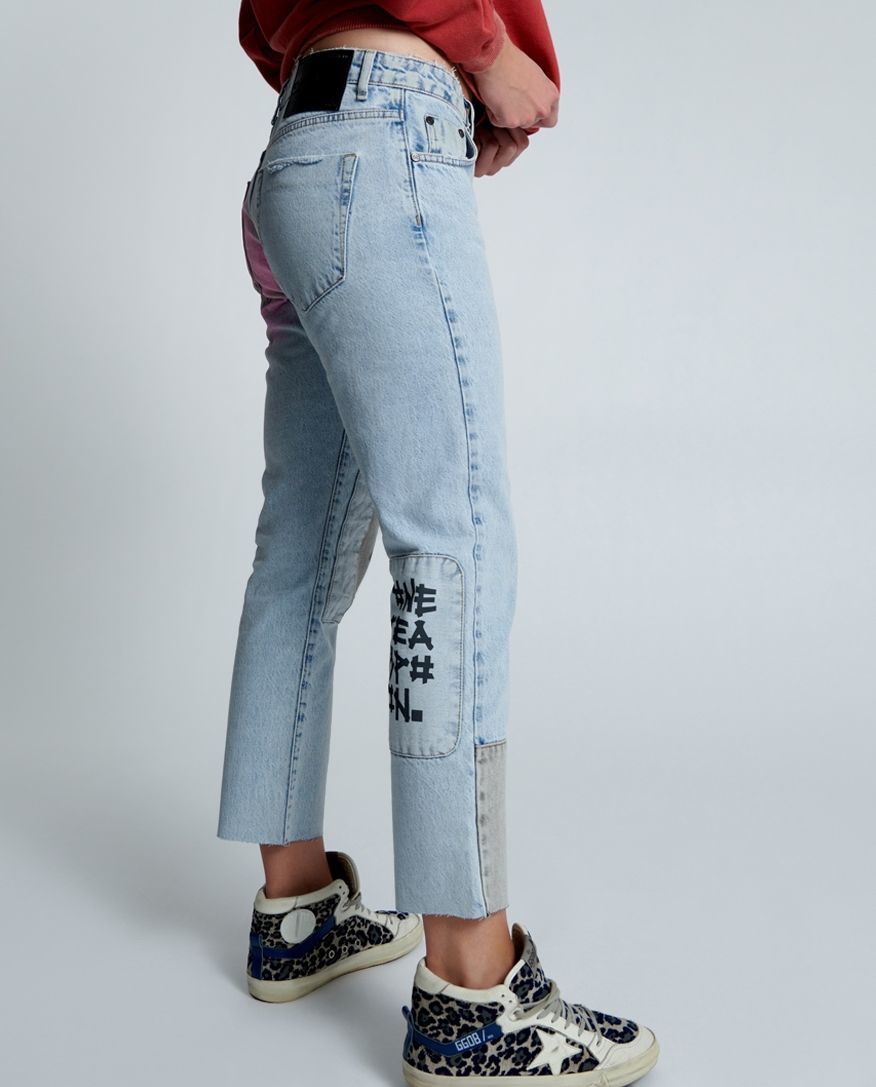 Patchworkowe jeansy Circus Trucker Low Waist - Image #5