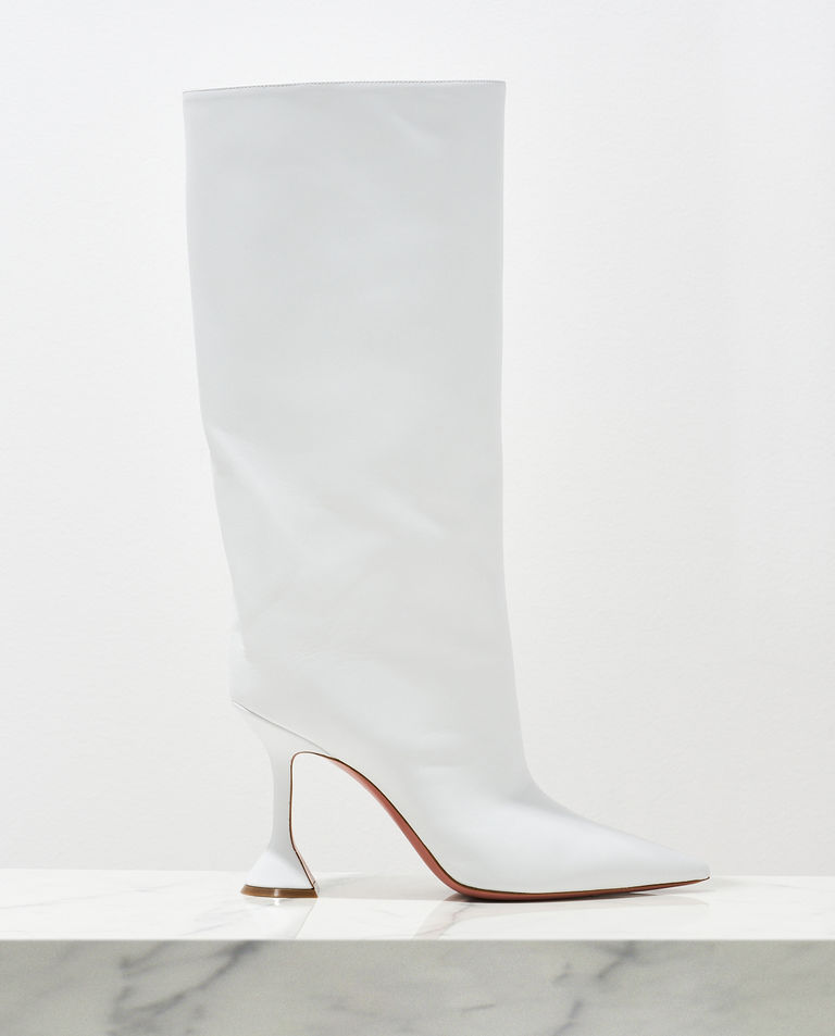 Białe kozaki Rain Boot