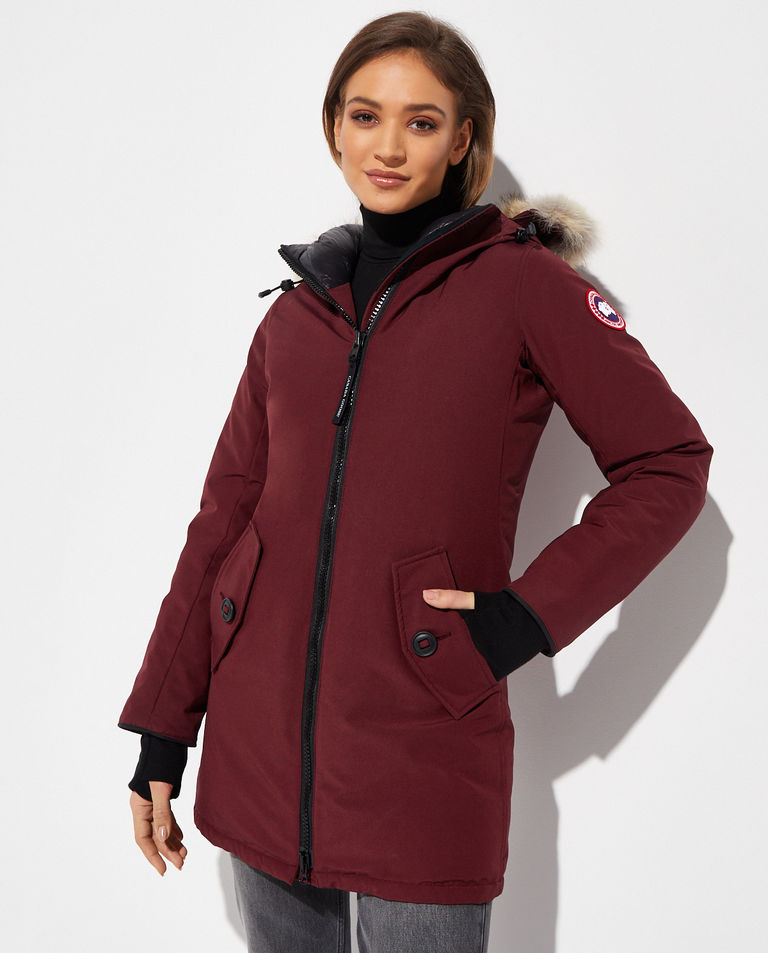 Bordowa parka Rosemont