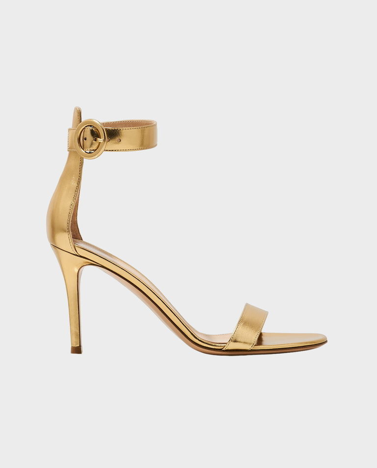 Złote sandały Portofino