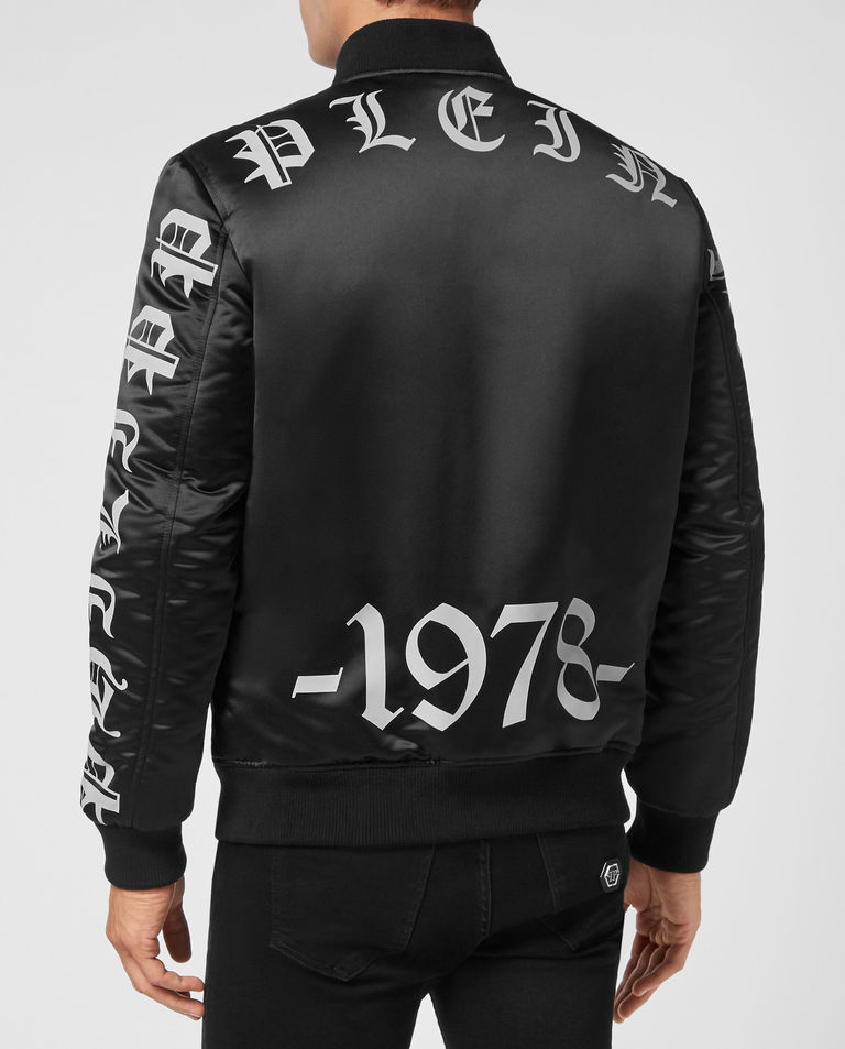 Czarna kurtka  typu bomber Hexagon