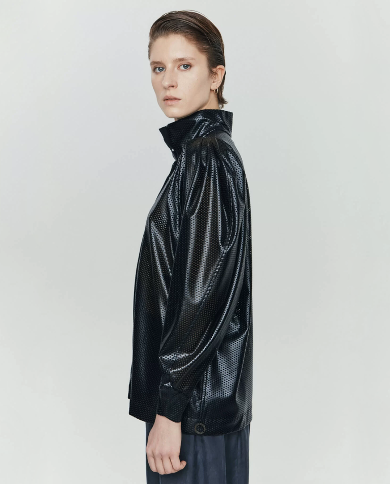 Kurtka z perforowanej ekoskóry Supernova