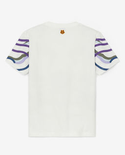 Biały t-shirt z kolorowym nadrukiem - Image #4