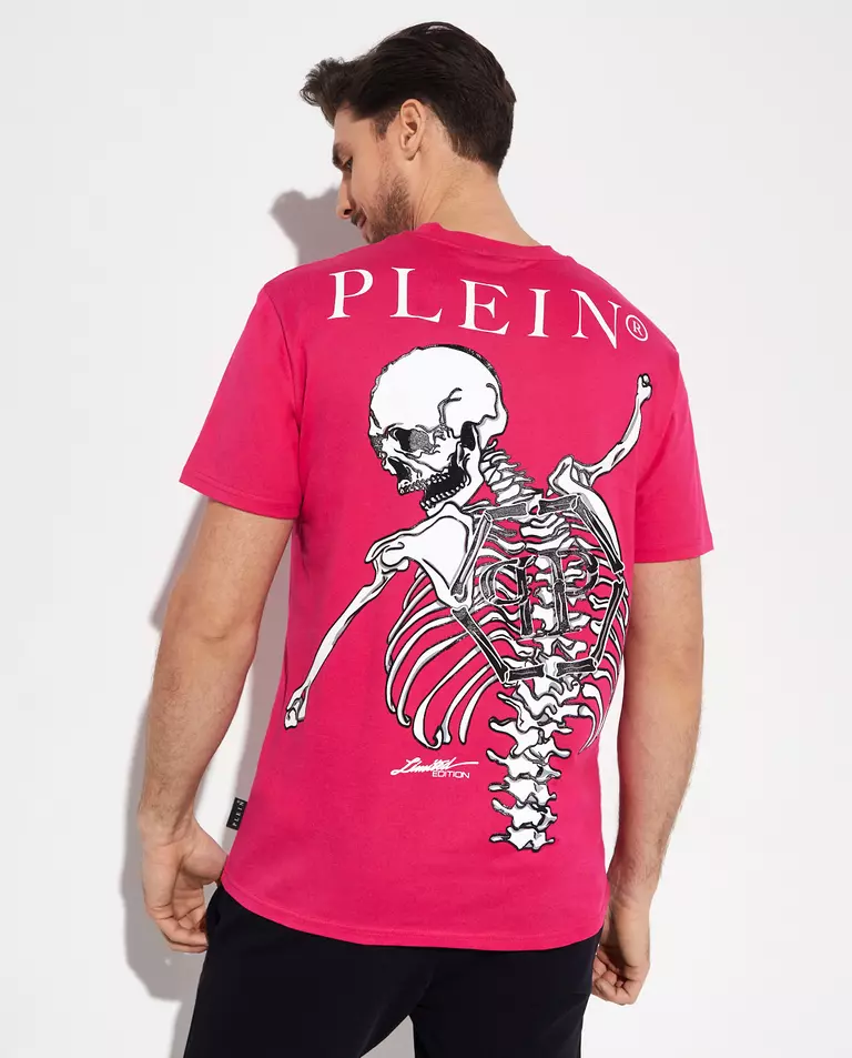 Różowy t-shirt SS SKELETON