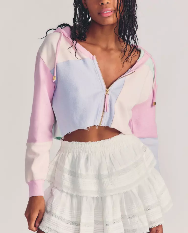 Krótka bluza z kapturem Alden