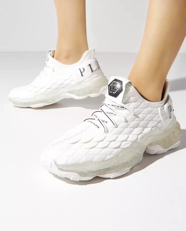 Białe sneakersy Runner Hyper $hock