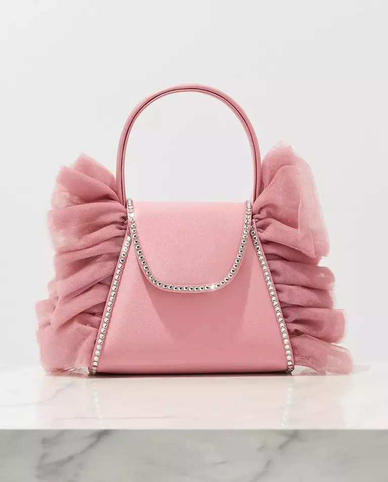 Różowa torebka z tiulem