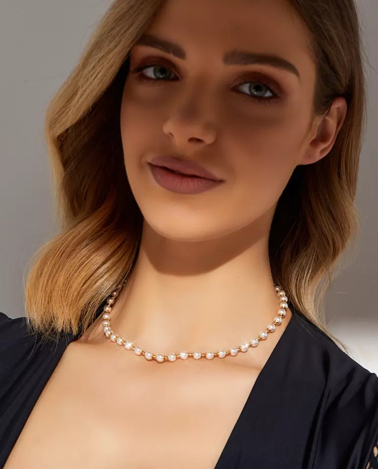 Naszyjnik z perłami Swarovskiego Empress