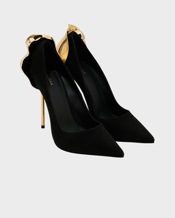 Czarne szpilki Petalo 120 - Image #2