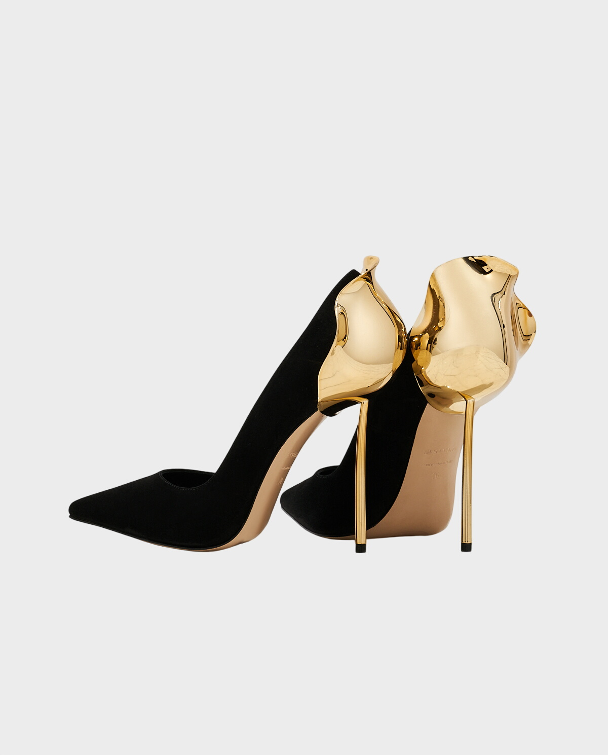 Czarne szpilki Petalo 120 - Image #3