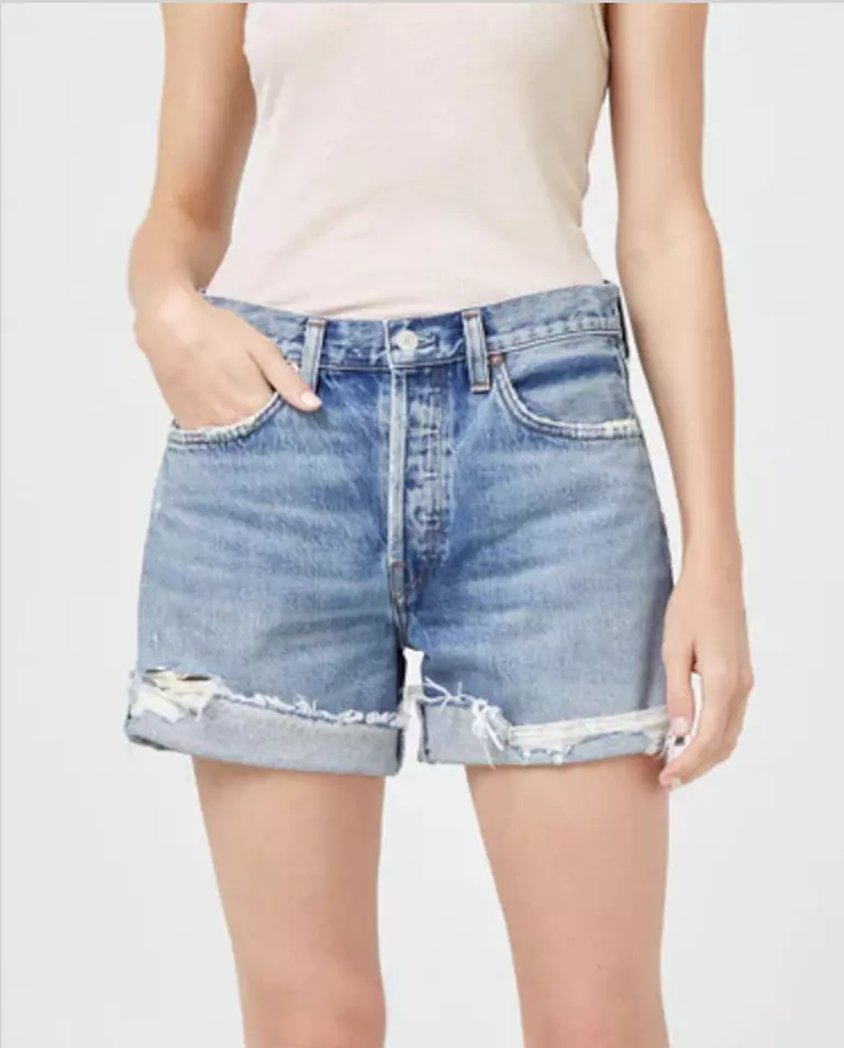 Niebieskie spodenki jeansowe Parker