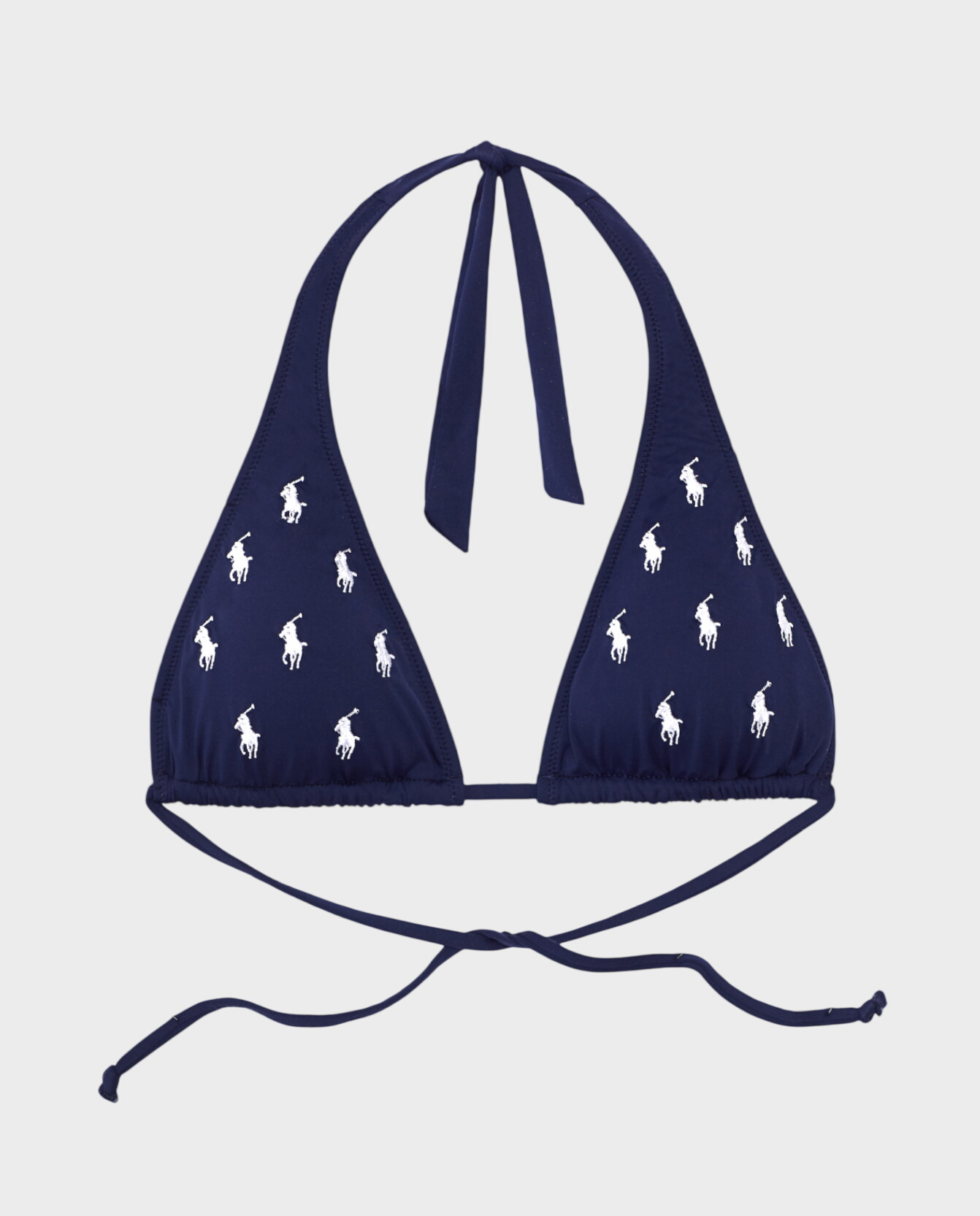 Grantowy top od bikini z logo - Image #0