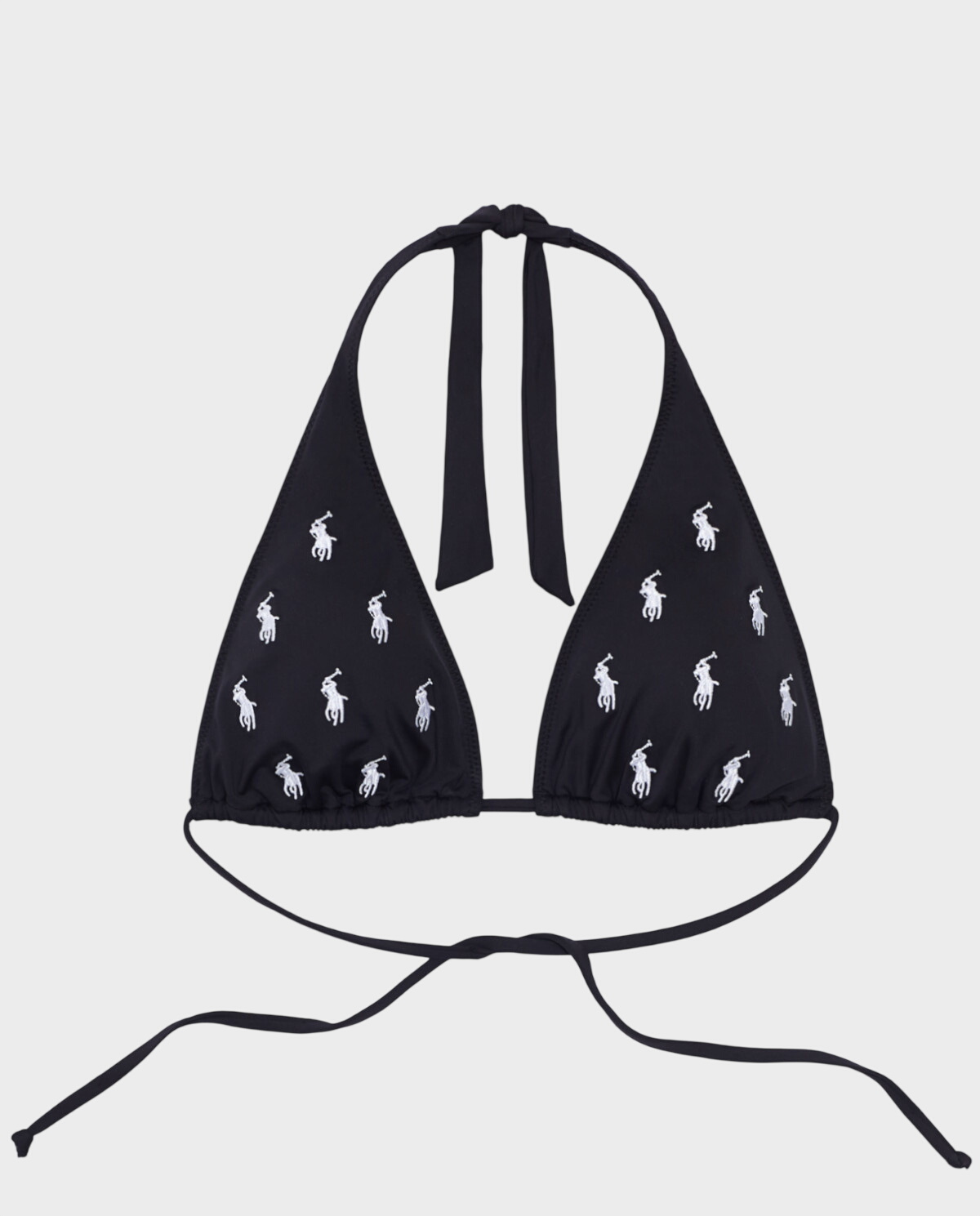 Czarny top od bikini z logo - Image #0