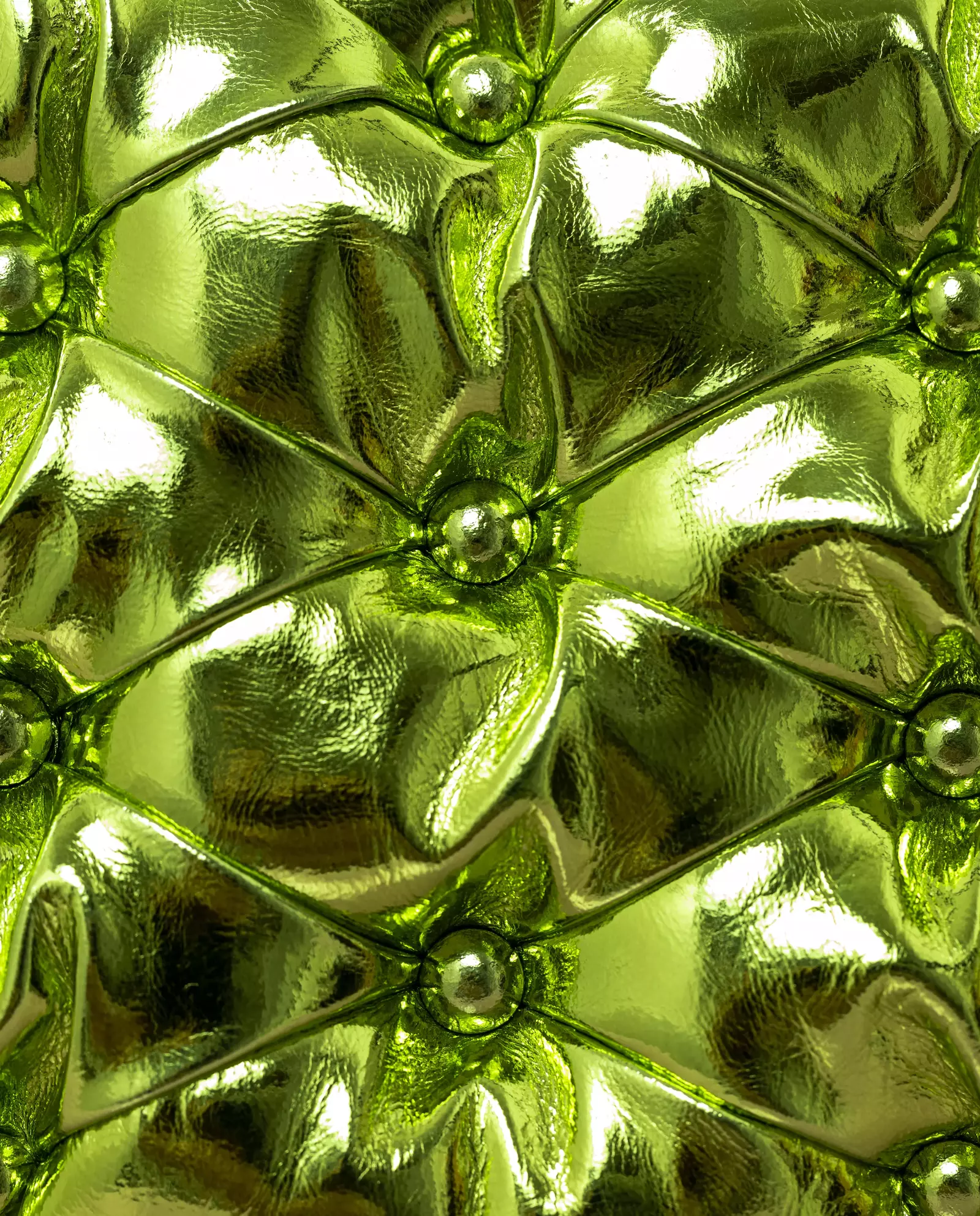 Metaliczna zielona torebka Carmen - Image #3