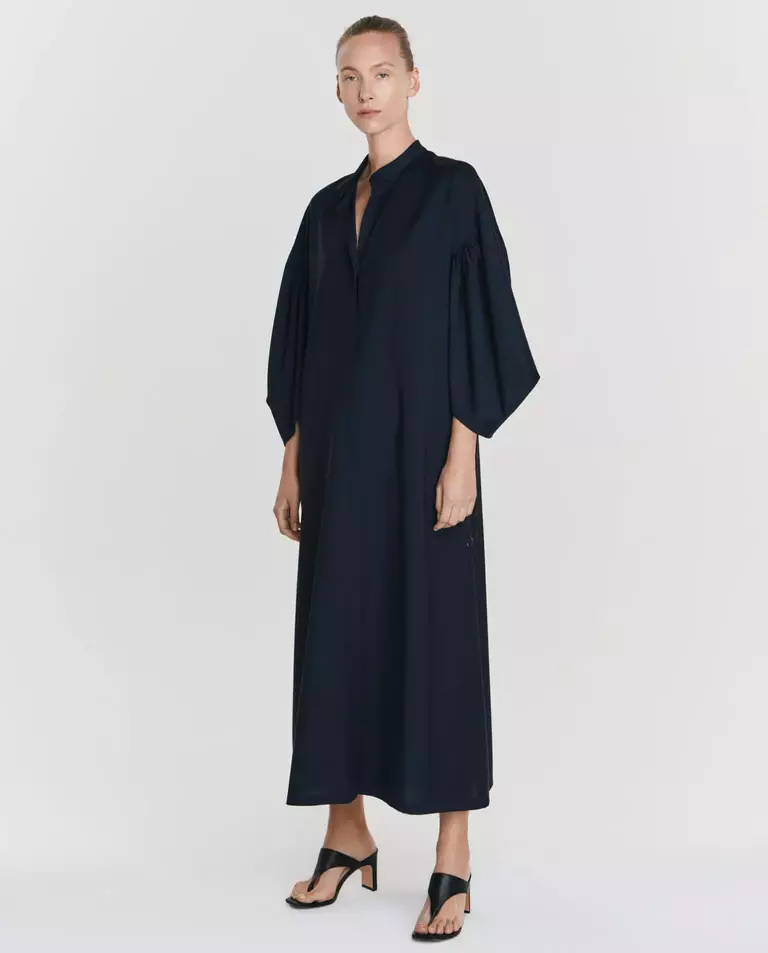 Wełniana sukienka Vesuvio Blu