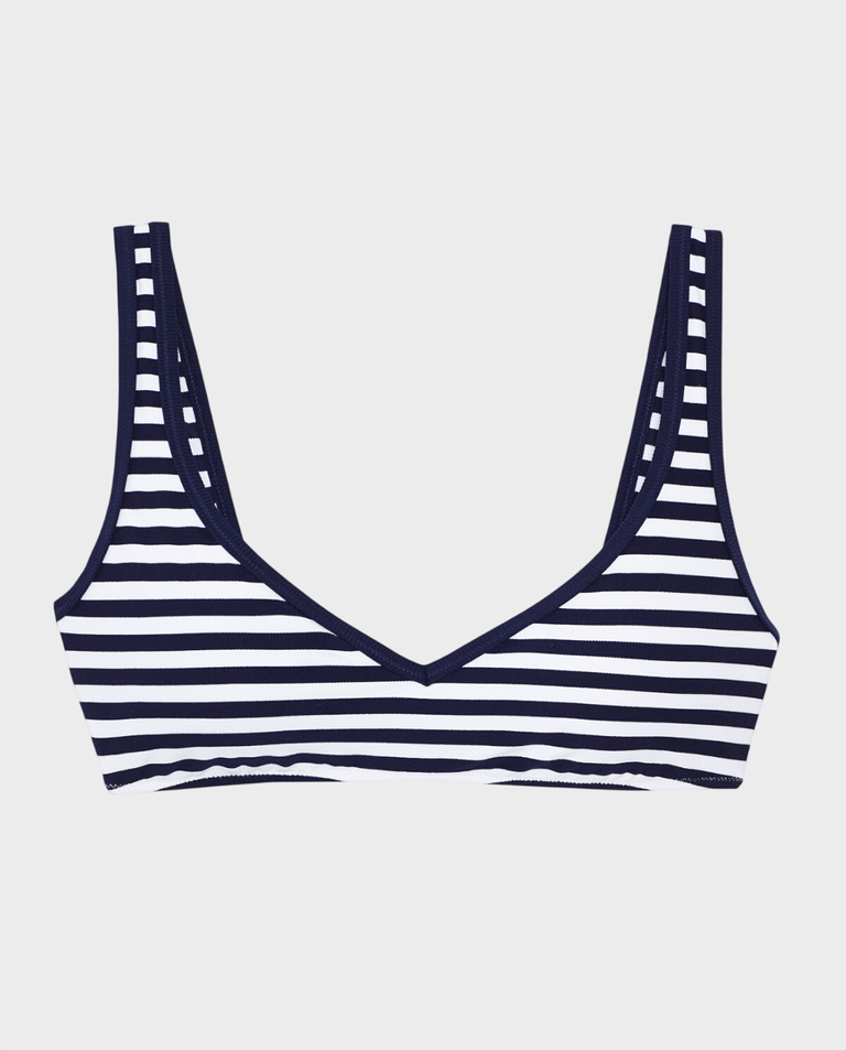 Top od bikini w paski Pique - Image #0