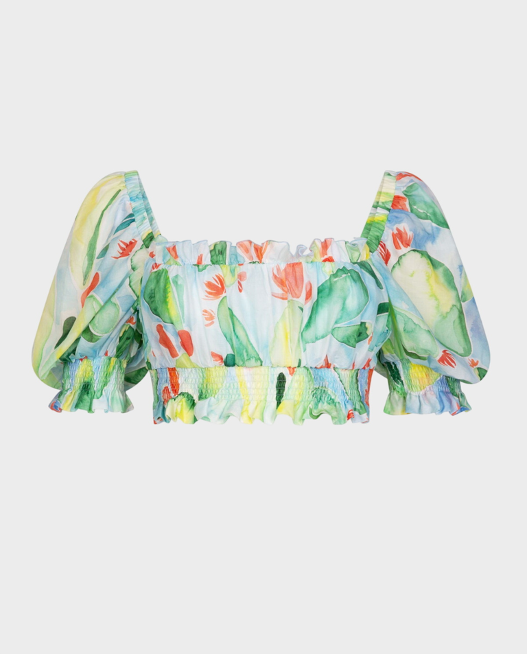 Kolorowy crop top Dora