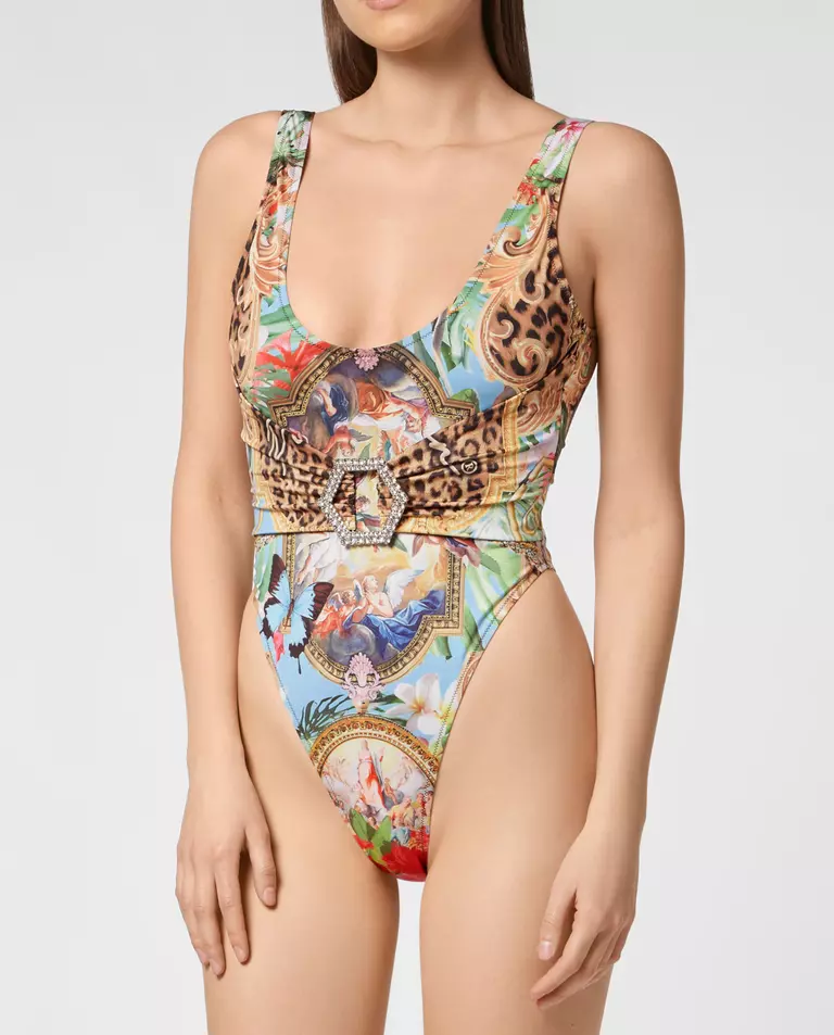 Jednoczęściowy strój w oryginlny print