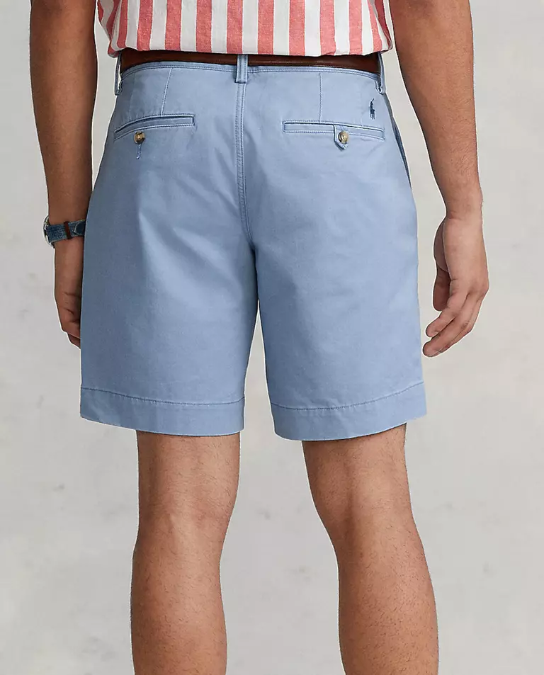 Niebieskie spodenki Chino Straight Fit - Image #2