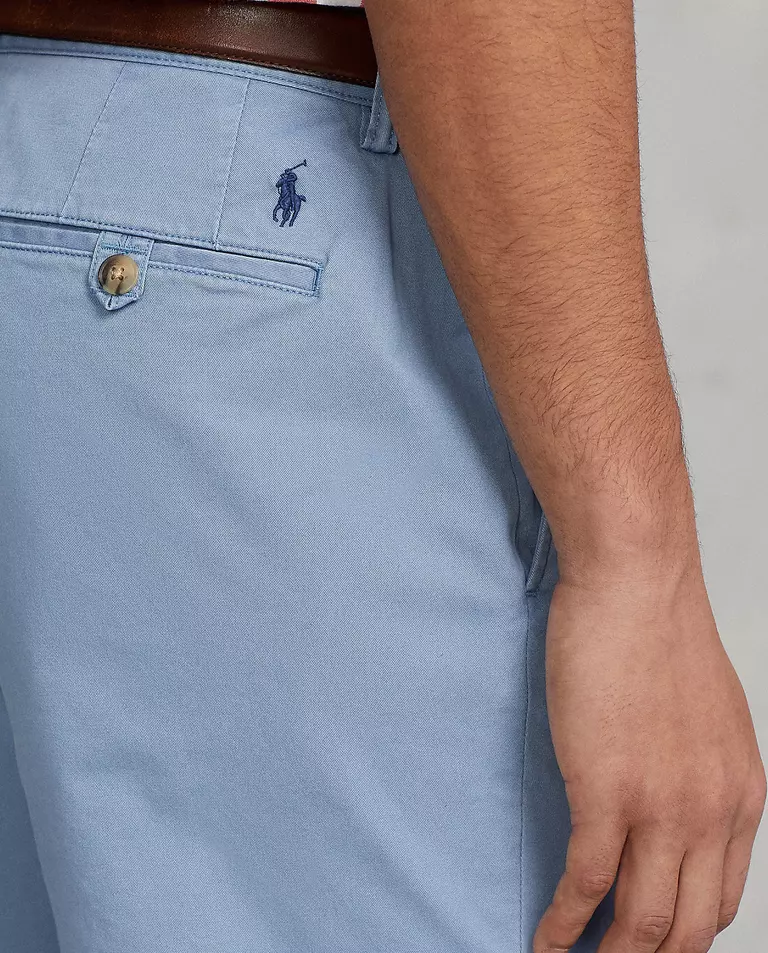 Niebieskie spodenki Chino Straight Fit - Image #3