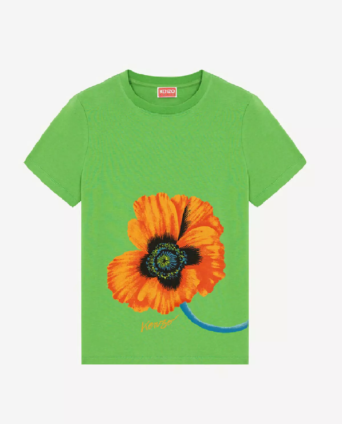 Zielona koszulka z kwiatowym nadrukiem Poppy - Image #2