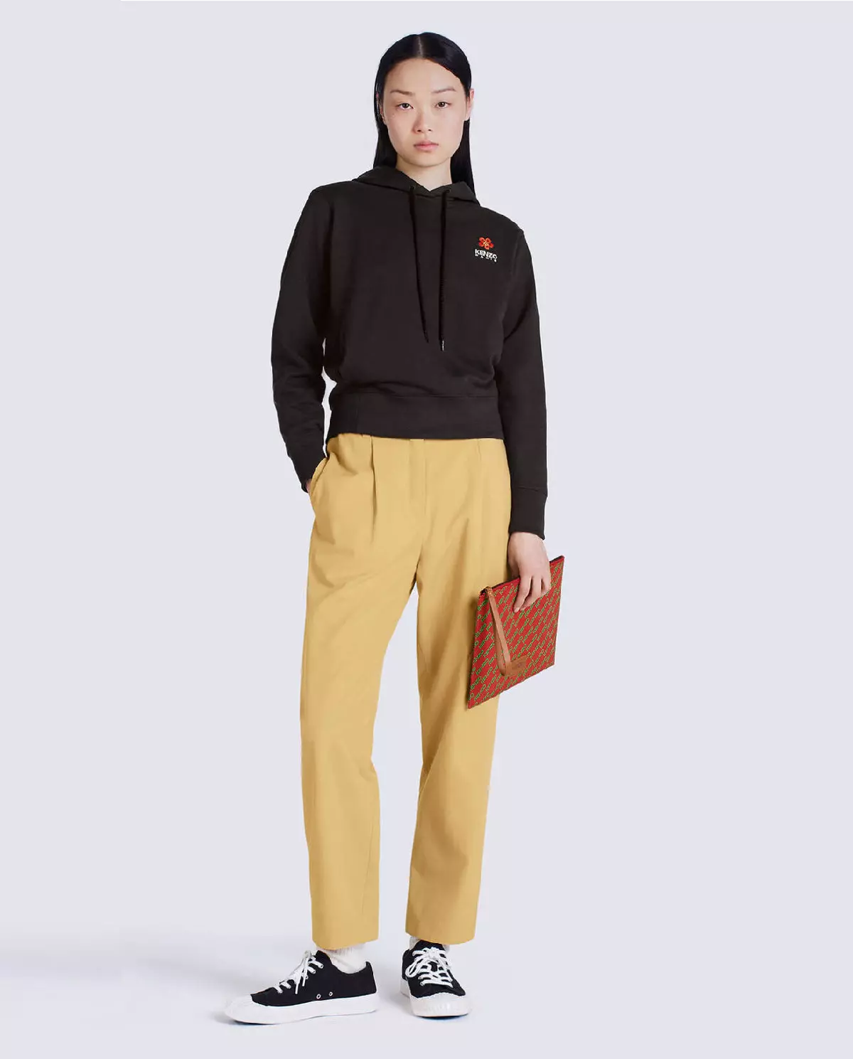 Czarna bluza Boke Flower z kapturem i logo - Image #3
