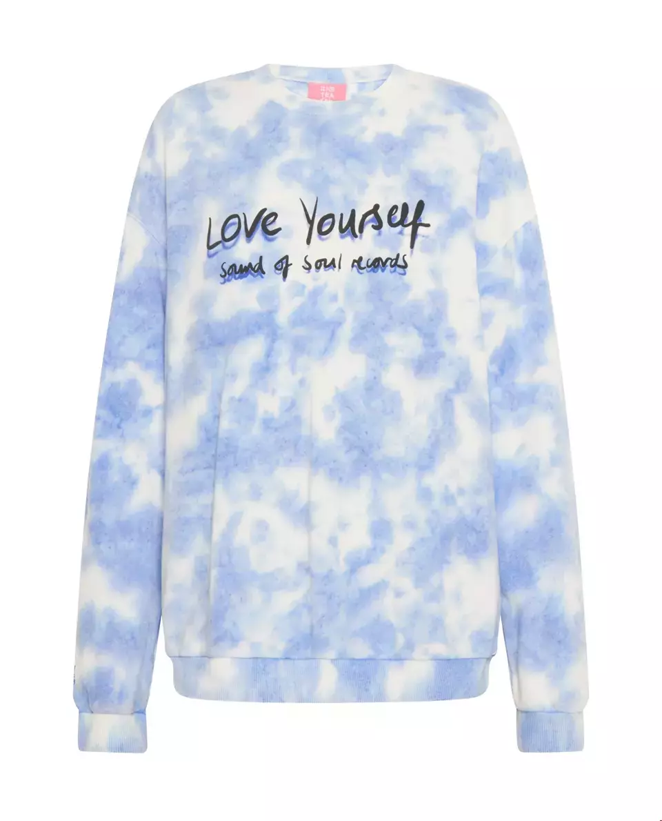 Bawełniana bluza tie-dye Love Yourself - Image #2