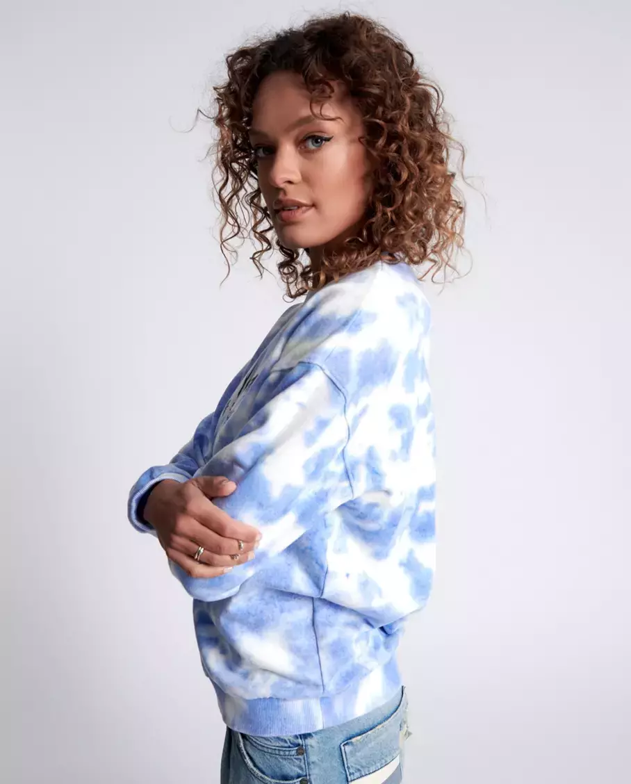 Bawełniana bluza tie-dye Love Yourself - Image #4
