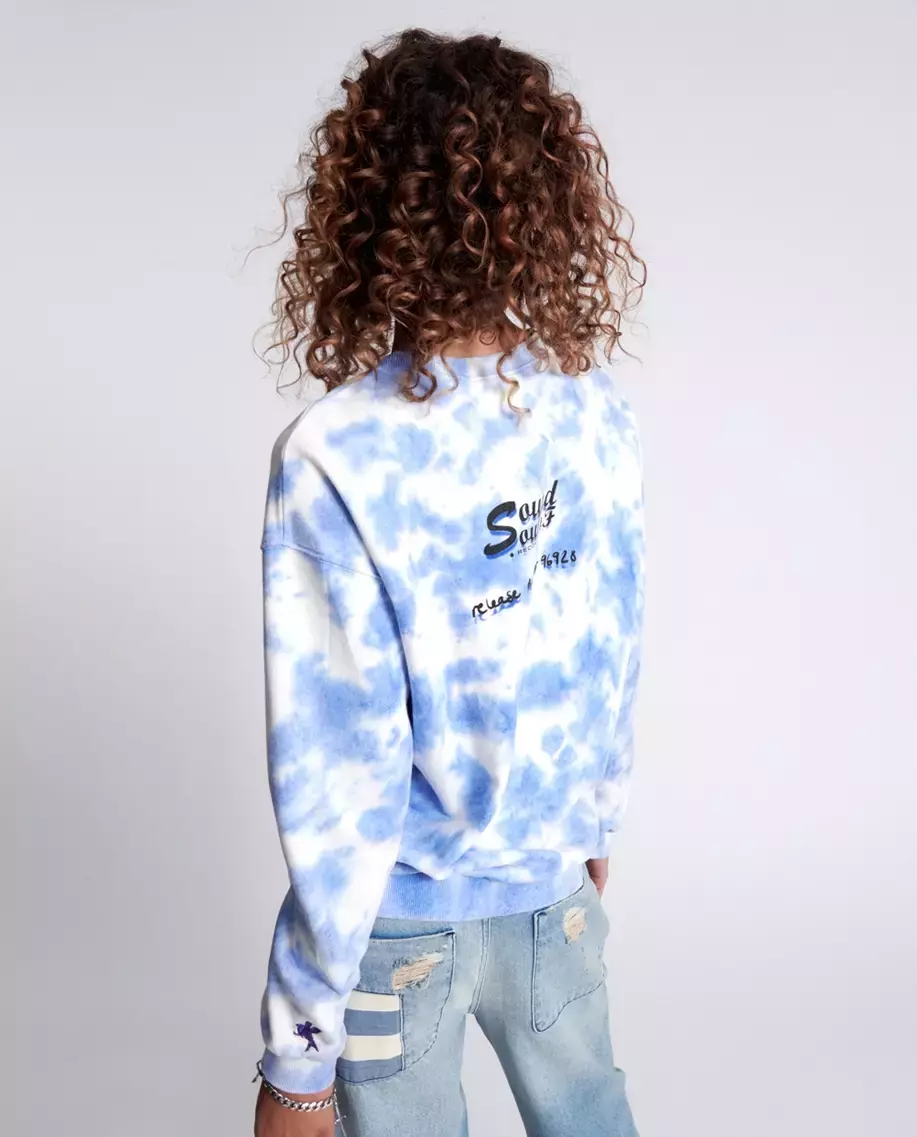 Bawełniana bluza tie-dye Love Yourself - Image #1