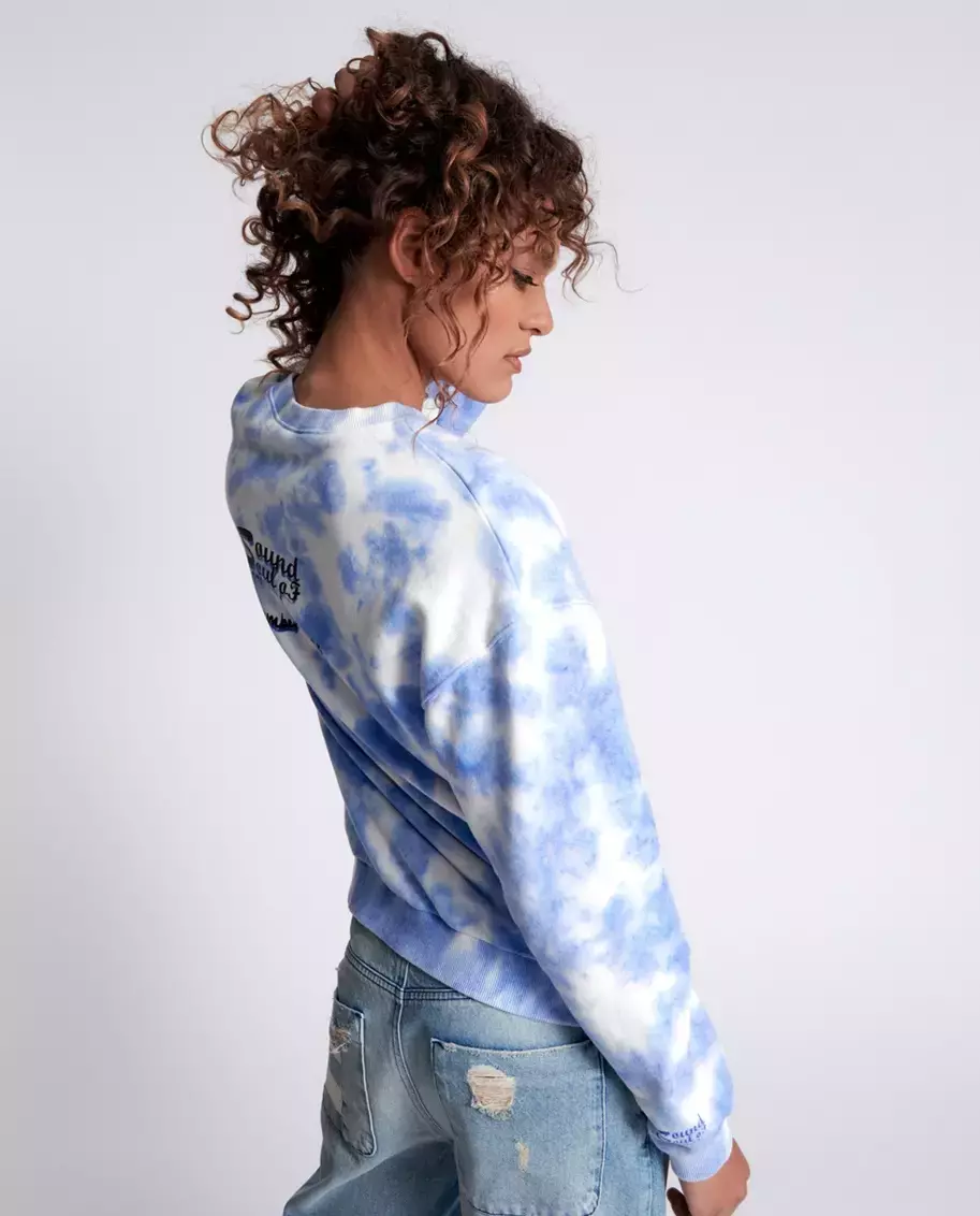 Bawełniana bluza tie-dye Love Yourself - Image #5