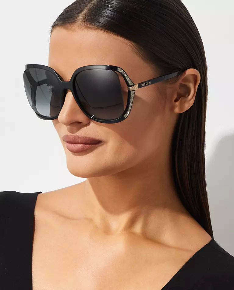 Czarne okulary przeciwsłoneczne Tilda