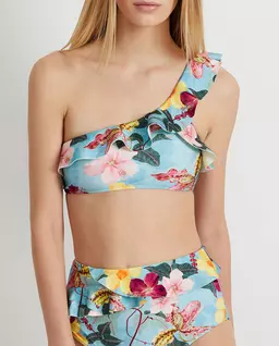 Ozdobny top od bikini w kwiatowy wzór - Image #2