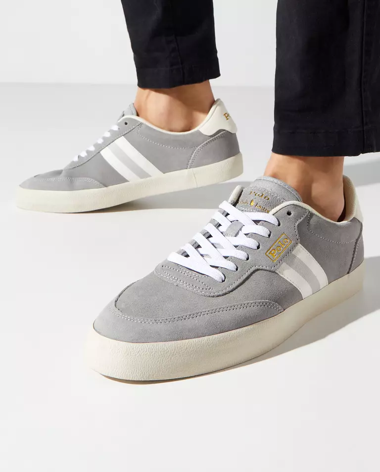 Zamszowe szare tenisówki