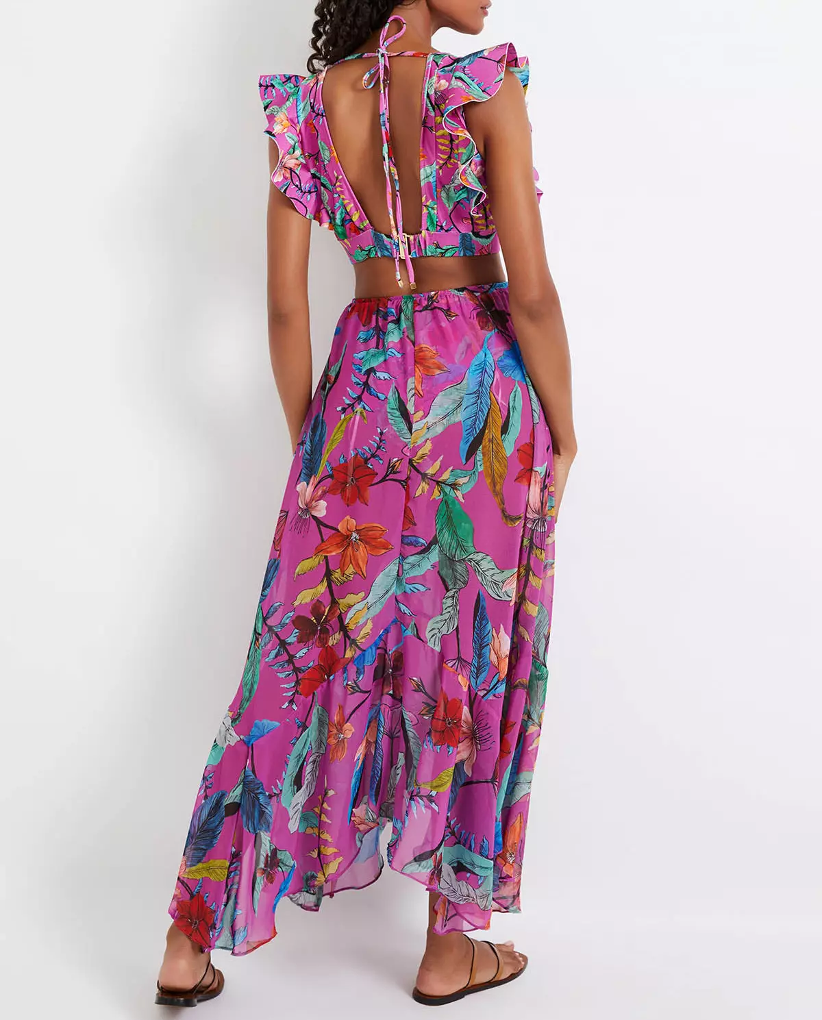Wzorzysta sukienka maxi Zamia - Image #2