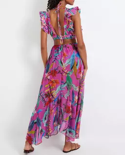 Wzorzysta sukienka maxi Zamia - Image #2