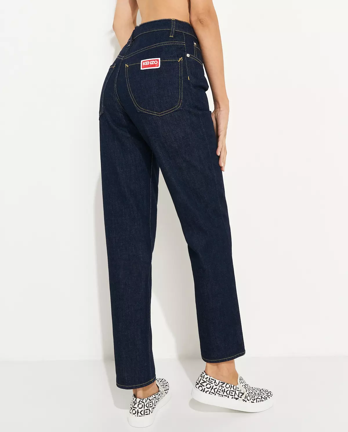 Granatowe jeansy Slim Fit - Image #1