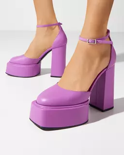 Fioletowe buty na platformie - Image #1