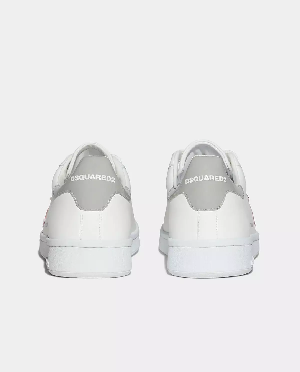 Skórzane sneakersy z brokatowym logo marki - Image #3