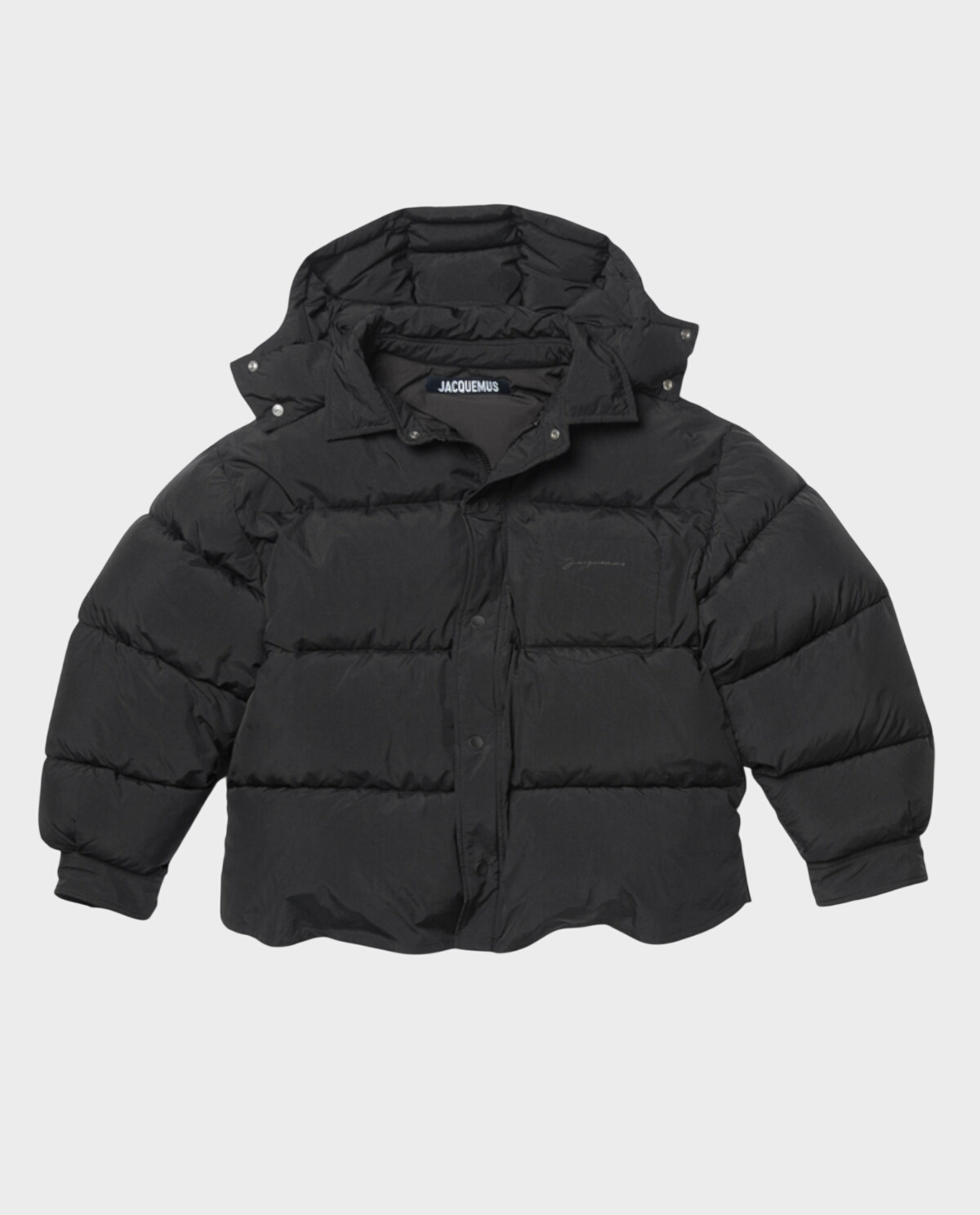 Czarna kurtka parka z logo - Image #0