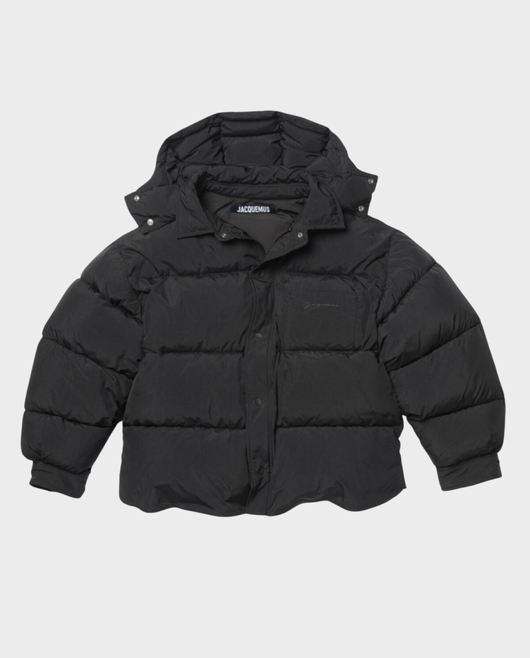Czarna kurtka parka z logo